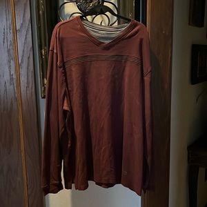 3XLT Men’s Burgundy long sleeve tee.